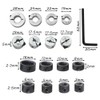 Zasvec Depth Limiter Adjusting Ring 16 Pieces Drill Depth Stop
