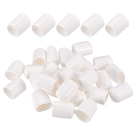 DMiotech 100pcs 16mm ID White Screw Thread Protector Rubber End Cap Bolt Cover for Screws Bolts Furniture Pipe