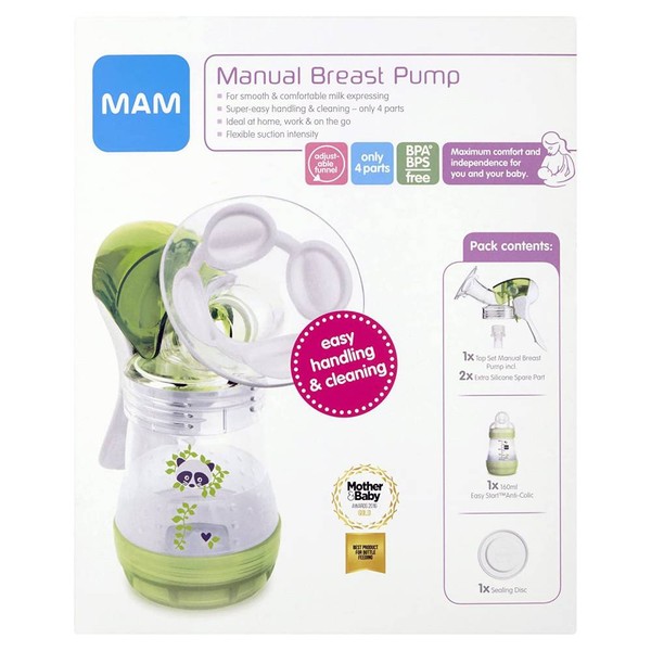 MAM MANUAL BREAST PUMP, EASY& EFFICIENT PUMPING