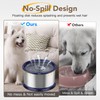 Twinsing 4.5L/1.2Gal Dog Water Bowl, No Spill Stainless Steel Slow