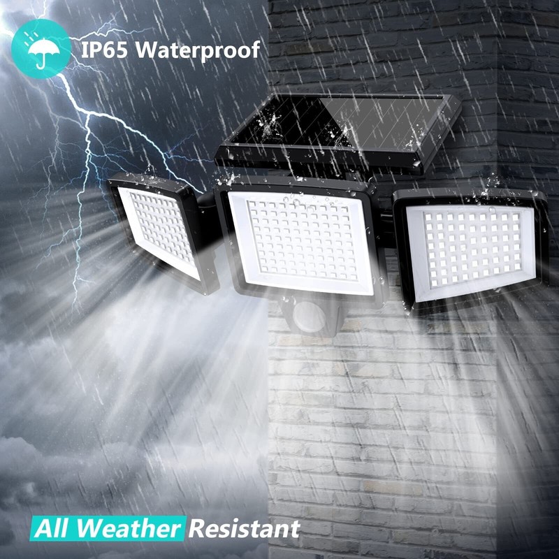 Tuffenough Solar Outdoor Lights 2500LM 210 LED Security Lights with