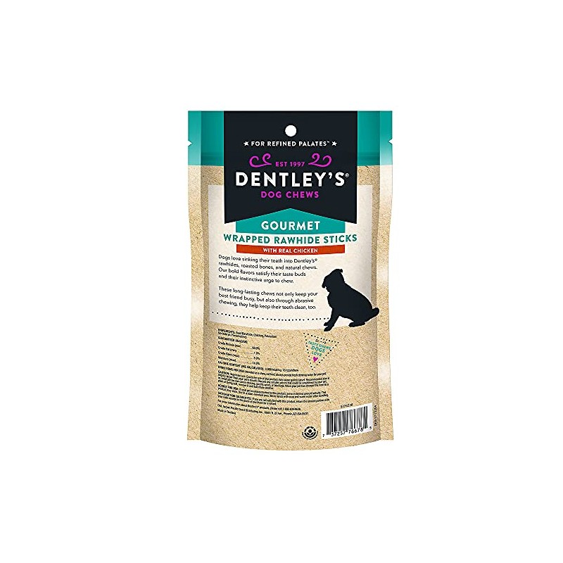 DENTLEY'S Rawhide Twists Small Dog Treat - Chicken (Chicken) (Small)