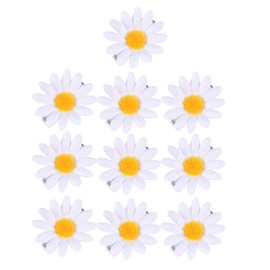 Healvian Pack of 10 Daisy Hair Clips Flowers Hair Pins Small Sunflowers Hair Clips Cute Daisy Hair Pins Flowers Hair Band Women's Flowers Hair Accessories