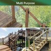 IRENPORU 4PCS 30° Stair 2”x 4” Stainless Steel Deck Railing