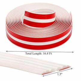 Cididu Flexible Wall Molding Trim, Peel and Stick Tile Edge Trim, Self-Adhesive Inside Outside Corner Trim for Floor Door Ceiling Baseboards Home Decor and Protection, 16.4 Ft x 1.5 in, Creamy White