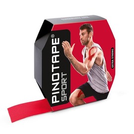 Pinotape Sport Kinesiology Tape | Professional size = 31 meters x 5 cm | Waterproof kinesiology tape | Extra strong | High-quality, elastic therapy tape for sports and therapy | Red