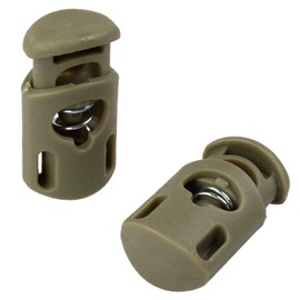 Paracord Planet Plastic Cord Locks with Dual Slots – 15+ Colors to Choose from in Packs of 5-100 - Olive Drab, 5 Pack