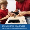 2 Pieces Drill Bit Size Gauge Drill Bit Guide Stainless