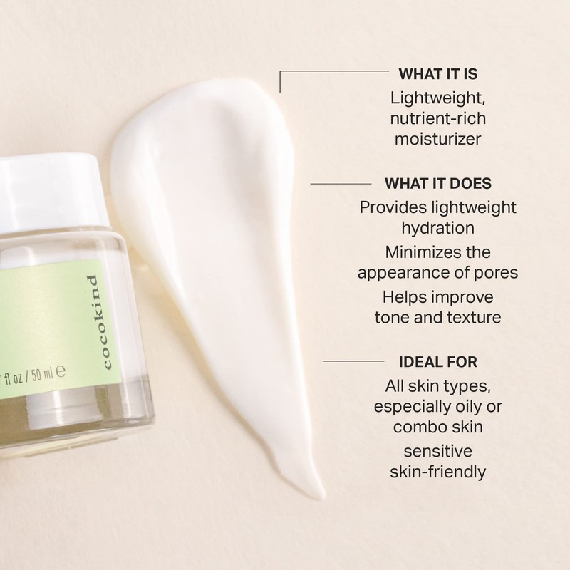 Cocokind Texture Smoothing Cream, Face Moisturizer with Squalane, Celery Seed