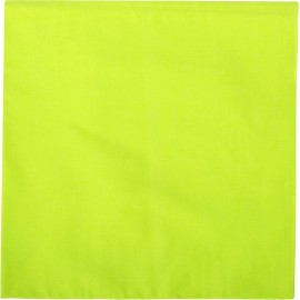 Army Universe Jumbo Solid Bandana Plain Cotton Extra Large Do Rag Headwrap Face Cover 27" - Safety Green