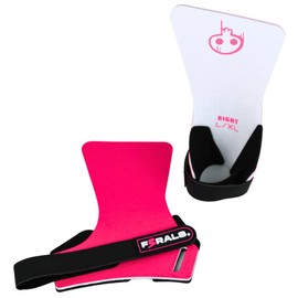 F3RALS ® Grips ohne Magnesium, verbessert den Griff und schützt die Hand, mehr Reps, weniger Ermüdung (Rosa, L/XL)