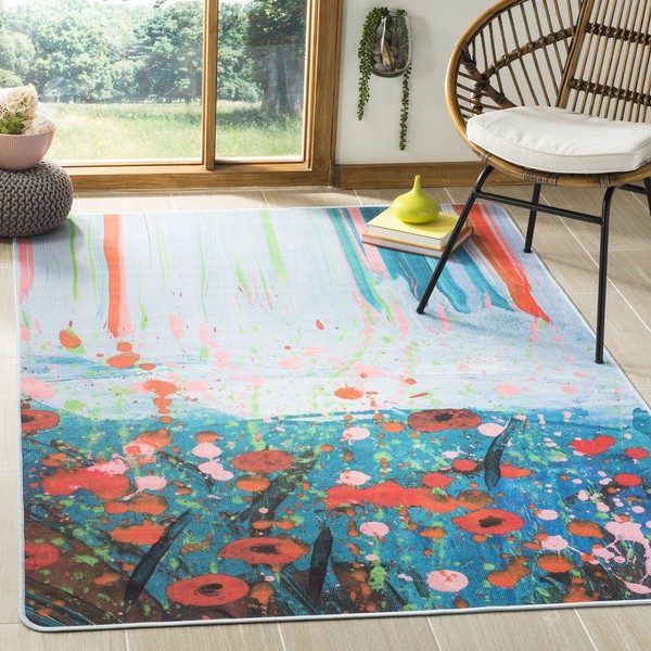 SAFAVIEH Daytona Collection Abstract Machine Washable Living Room Bedroom Dining
