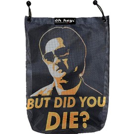 GrilleAdz UTV Outdoor Trail Mesh Trash Sack Bag (But Did You Die-Yellow)