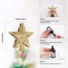 Christmas Tree Topper Lighted Star [Gold],3D Hollow Sparkling Star Christmas