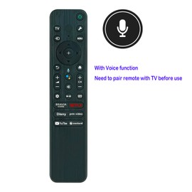 RMF-TX810U Replaced Voice Search Remote Control fit for Sony 4K Smart Google TV KD-65X80L KD-55X80L KD-50X80L KD-43X80L KD-65X85L KD-85X77L KD-55X85L KD-75X77L KD-65X77L KD-75X80L KD-55X77L KD-50X77L