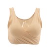 Nursing Bra Fleshcolor Wireless Cross Convenient Breastfeeding Sleep Maternity Underwear