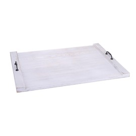 uxcell Wood Stove Top Cover Board 30 x 22 Inch Cutting Board Stove Top Cover with Handles, Wooden Stovetop Cover for Gas Stove, Kitchen Countertop, White