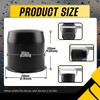 DewFlew 4Pcs 5.15" Push Through Wheel Center Caps Stainless Trailer
