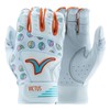 Victus MOG Adult Batting Gloves, White/Orange, AL