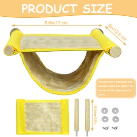 CZWESTC Winter Warm Bird Nest Bed, Parrot Hanging Nest, Cage Hammock, Snuggle Hut for Parakeet Budgies Cockatiels Lovebird Cockatoo Finch Hamster Chinchilla