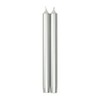 Caspari Straight Taper Candles in Silver - Three Packs of