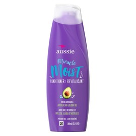 Aussie Miracle Moist Conditioner 12.1 Ounce With Avocado & Jojoba Oil (360ml) (6 Pack)
