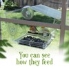 EMAISOTRE Clear Plastic Window Bird Feeder with Resilient Wall Stickers
