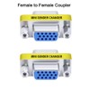 DTECH 3-Pack VGA Connector Female to Female Gender Changer Male