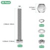 M METERXITY 20-Pack Hex Head Screw Bolt with Nuts Flat