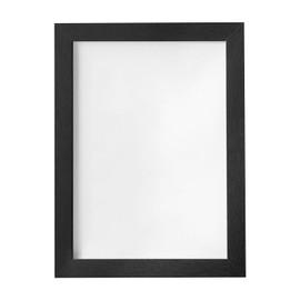 7x5 Black Picture Frame, Thin Border Photo Frame with Stand, Modern Style Wood Composite Picture Frame for Wall and Tabletop