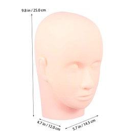 Beavorty Perfect for Makeup Practice Eyelash Extension Mannequin Head Lash Training Tool Kit