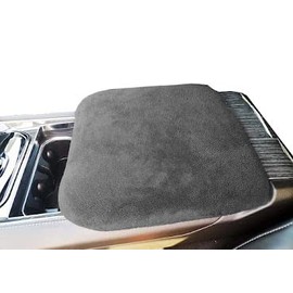 Car Console Covers Plus Made in USA Designed for Jeep Wagoneer & Grand Wagoneer 2022-2024 Fleece Center Console Cover for Both Front & Back Seat Consoles Dark Gray