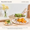 MACKENZIE-CHILDS Enamel Serving Platter, Butterfly Garden