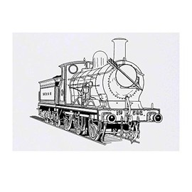 'Golden Arrow Steam Train' Temporary Tattoo - Water Resistant, Skin-Safe, Non-Toxic Transfer (TO00041146)