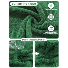 Bibykivn Bathrobe for Dogs, Microfibre Dog Bathrobe, Adjustable Collar with Velcro Closure, Quick Drying, Bath Towel for Large, Medium, Small Dogs/Cats (Green Frog, XL)