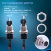 Twidec/10PCS 3V-6V-12V-24V-250V Momentary Push Button Switch 2 Pins ON/Off SPST