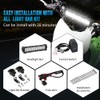 AUTOVIC Motorcycle Light Bar Kit, Universal 60W Motocross Light Bar