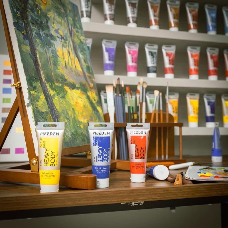 MEEDEN Acrylic Paint Burnt Umber: 100ml Heavy Body Acrylic Paint