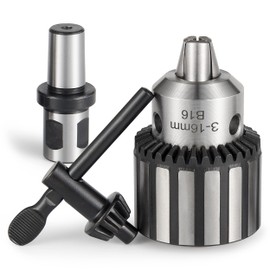 Eumtenr HD Chuck HEAVY DUTY 5/8" (16mm) Magnetic Drill Chuck with 3/4" Weldon Shank Adapter Key Type Chuck Converter Tool for Drill Press (B16)