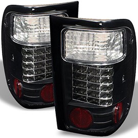 AKKON - For 2001-2005 Ford Ranger Pickup Truck Black Housing LED Tail Brake Lights Lamp L+R