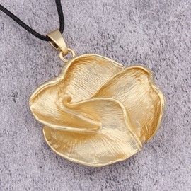 Bjesinmo Large Pendant Necklace Layered Boho Circle Leather Choker Necklace Chunky Boho Necklace for Women Long Sweater Necklace Boho Jewelry, Faux Leather, No Gemstone