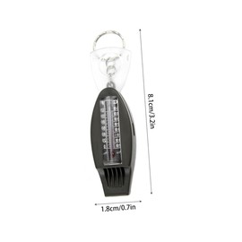 Operitacx 3 Stück Multifunktionale Notfallpfeifen für Outdoor Aktivitäten Survival Werkzeuge mit Kompass Thermometer und Lupe für Camping Wandern und Notfälle