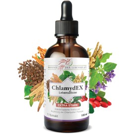 Phoenix der Lebenskraft ChlamydEx Life Elixir - Highly Concentrated Herbal Lexir According to the Buhner Protocol - 9 Different Herbs in 1:1 Extract - Support for Chlamydia