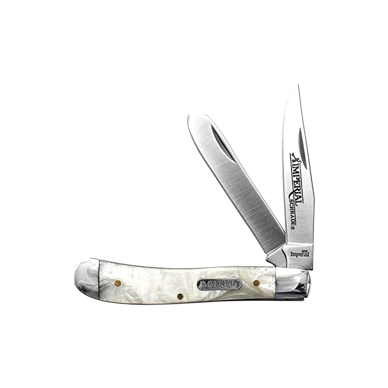 Schrade IMP13L Imperial Stainless Steel Large 2 Blade Pocket Knife