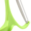2 Pieces Green Wide Mouth Vegetable Peeler with Hanging Hole
