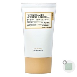 Puli Rice Cera Sunscreen 50ml Hwajalmuk Lasting 24-Hour Sunscreen Organic Car Cleansing Tissue Included / 풀리 쌀 세라 선크림 50ml 화잘먹 지속력 24시간 썬크림 유기자차 클렌징티슈포함