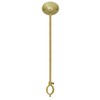 18" Shower Curtain Rod Ceiling Support (Polished Brass)
