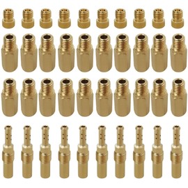 Premium Carburetor Main Jet #155#158#160#162#165#168#170#172#175#178 for PWK 28mm-42mm OKO KOSO, 30pcs Carburetor Main Jets and 10pcs Slow Pilot Jets