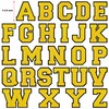 Single 4.5" Yellow Chenille Iron-On Patch – Easy Application for