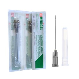 Elimedical Disposable Needle for Animal, Pet and Industrial Dispensing, 22G x 1 1/2", 100pcs/box NDL2238